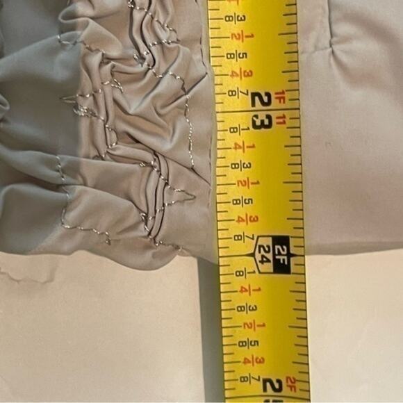 Anthropologie Luii Tan Ruched Zippered Neutral Versatile Jacket NWOT Size S - Picture 13 of 13